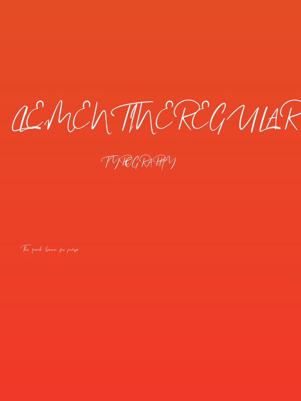 ClementineRegular Poster