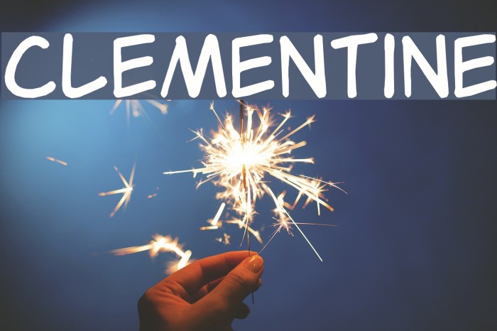Clementine Font examples