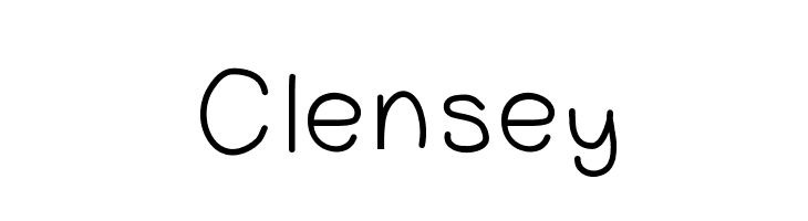 Clensey Font