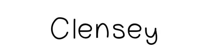 Clensey  Скачать бесплатные шрифты