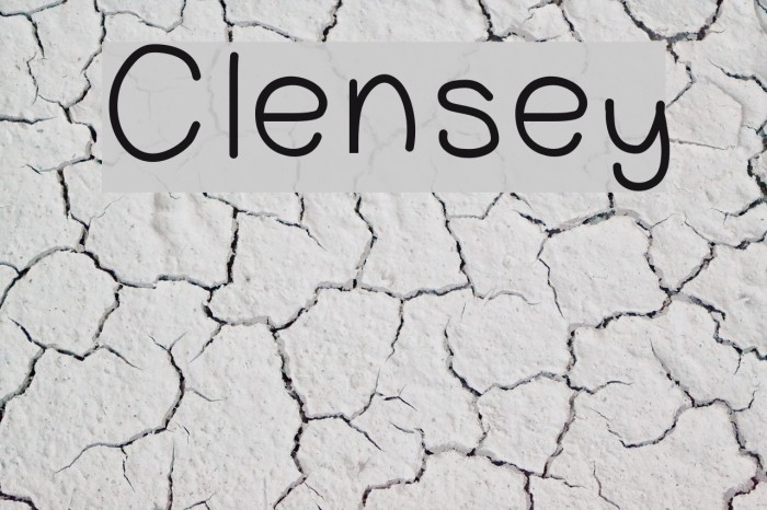 Clensey Polices examples