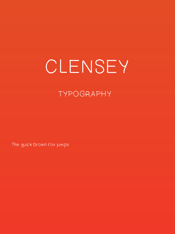 Clensey Poster