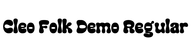 Cleo Folk Demo Regular  font caratteri gratis