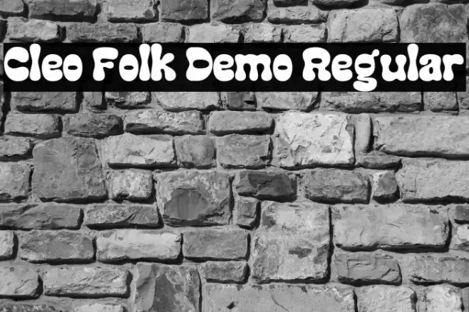 Cleo Folk Demo Regular Font examples