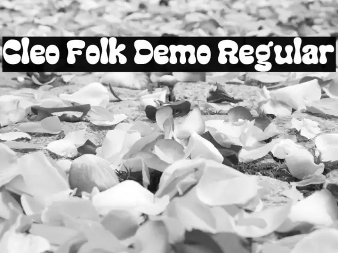 Cleo Folk Demo Regular Font examples