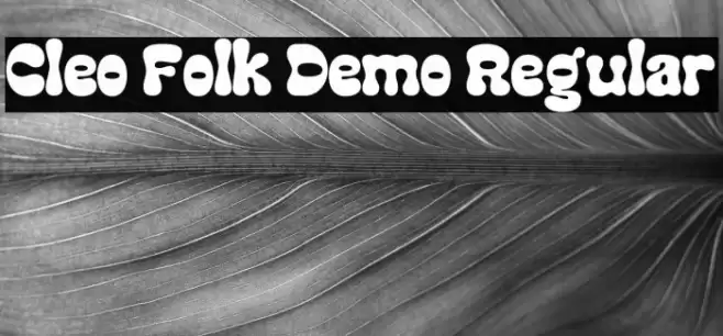 Cleo Folk Demo Regular Font examples