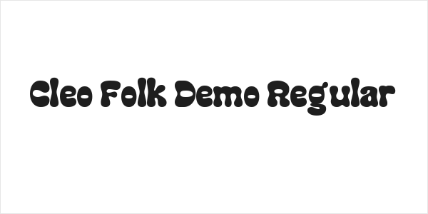 Cleo Folk Demo Regular Logo
