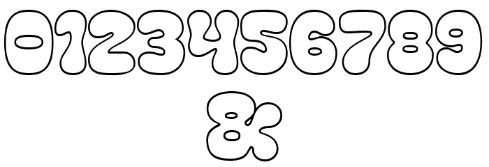 Cleo Folk Outline Demo Regular Font OTHER CHARS