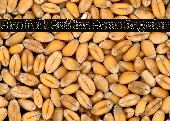 Cleo Folk Outline Demo Regular Example 1