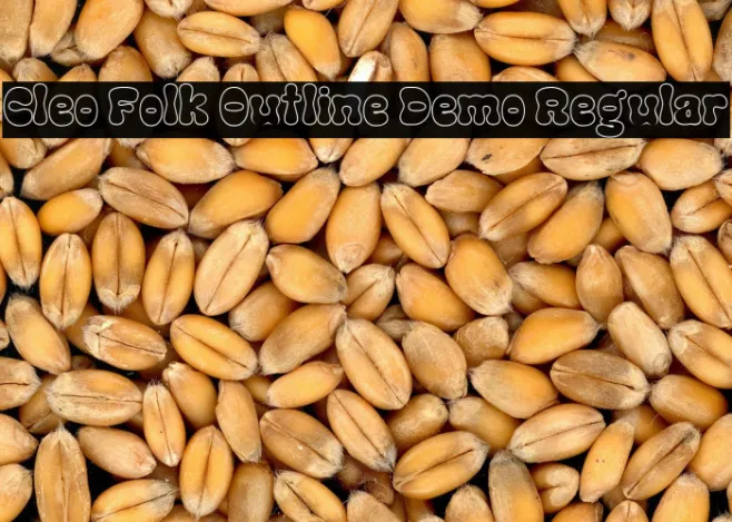 Cleo Folk Outline Demo Regular Example 1