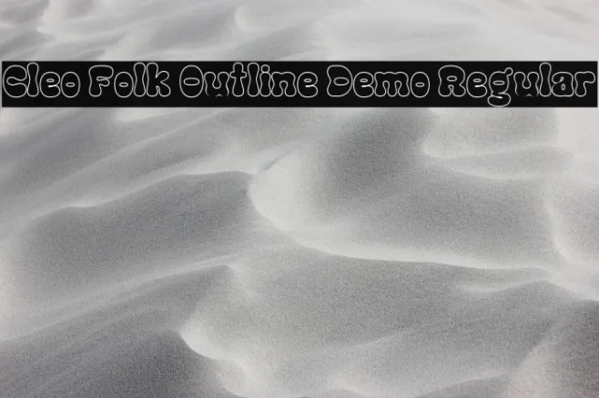 Cleo Folk Outline Demo Regular Example 3