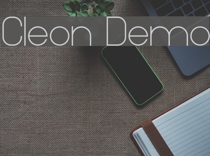 Cleon Demo Font examples