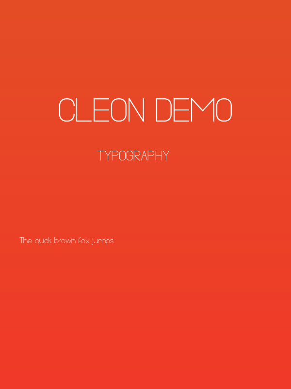 Cleon Demo Poster