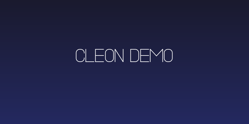 Cleon Demo Social Header