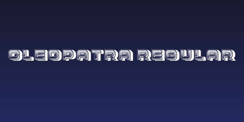 Cleopatra Regular Social Header