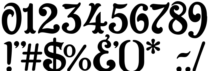 Cleopatra Font OTHER CHARS