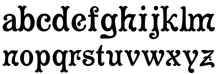 Cleopatra Font LOWERCASE