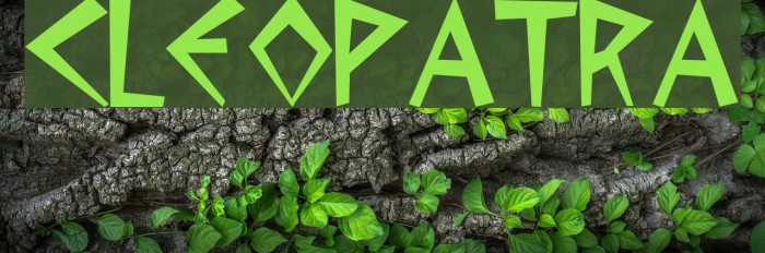 Cleopatra Font examples