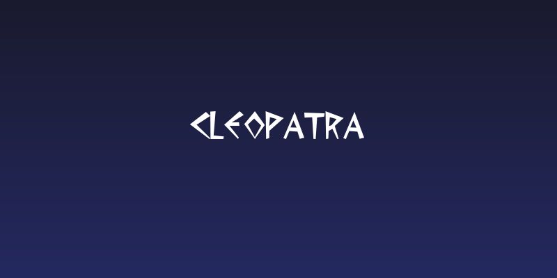 Cleopatra Social Header