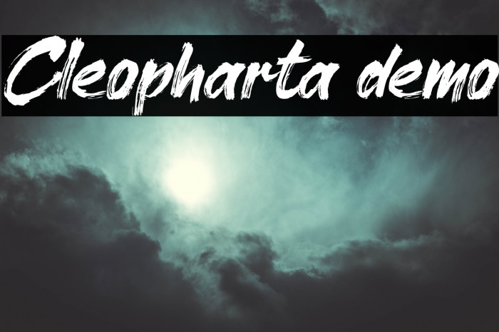 Cleopharta demo Font examples
