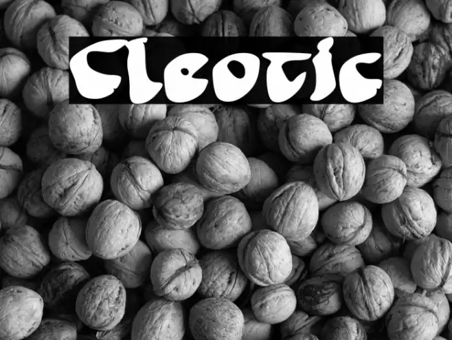 Cleotic Font examples