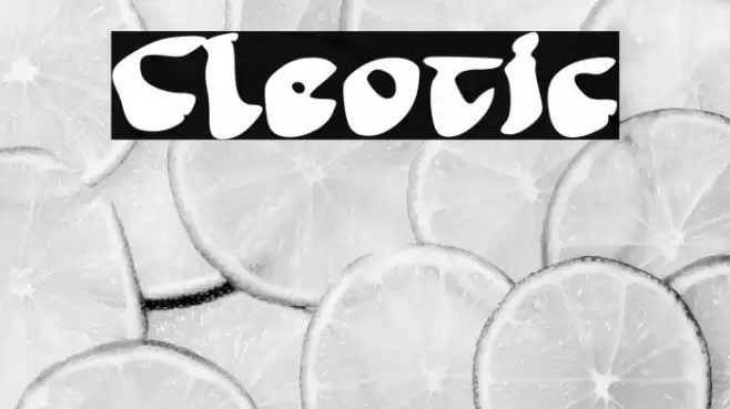 Cleotic Font examples