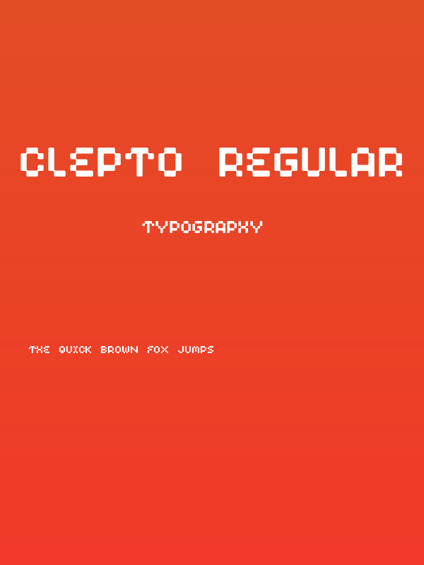 Clepto Regular Poster
