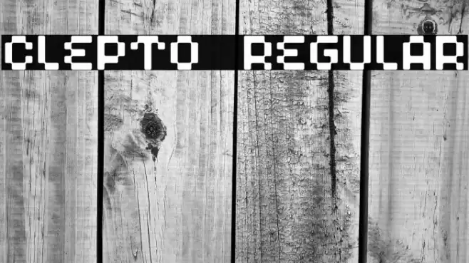 Clepto Regular Font examples