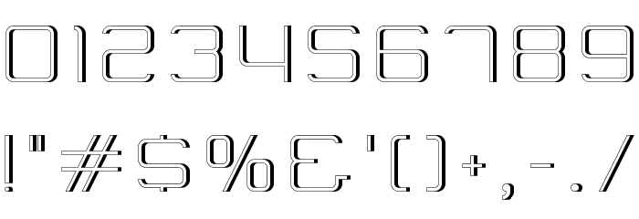 Cleptograph 3D Font OTHER CHARS