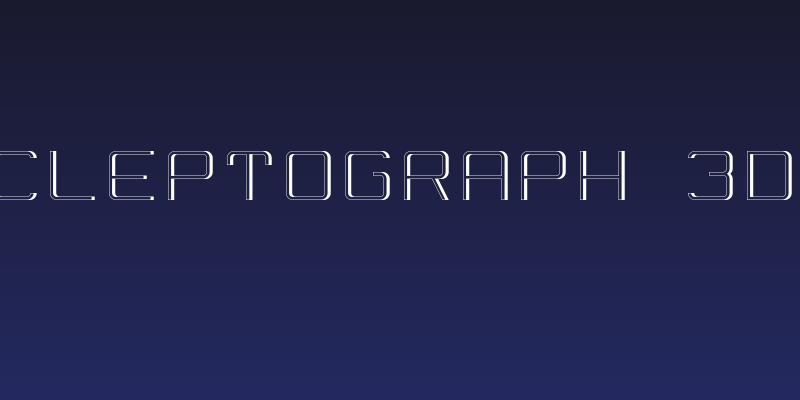 Cleptograph 3D Social Header