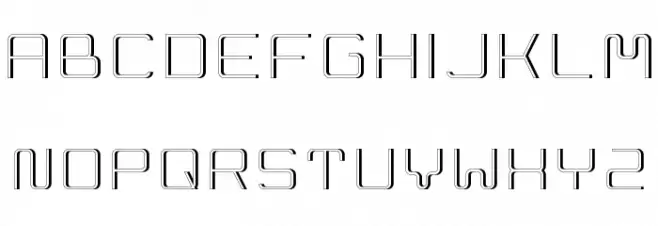 Cleptograph 3D Font LOWERCASE