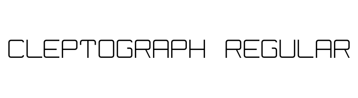 Cleptograph Regular  Free Fonts Download