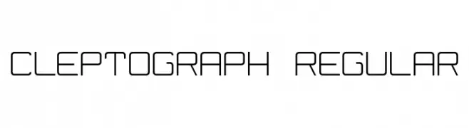 Cleptograph Regular  Frei Schriftart Herunterladen