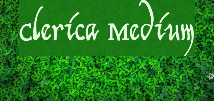Clerica Medium Font examples
