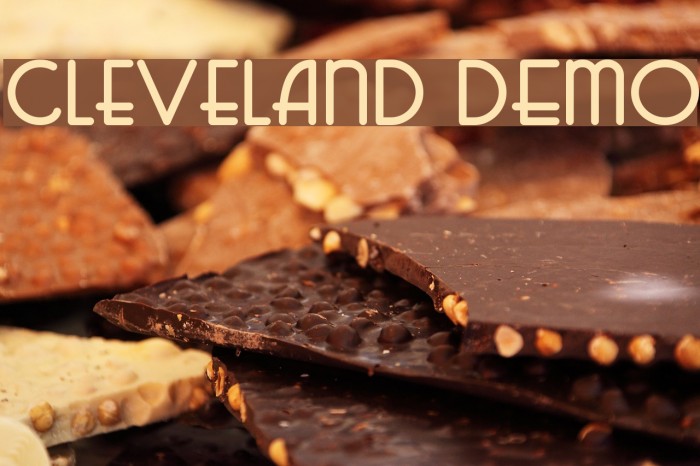 Cleveland DEMO Font examples