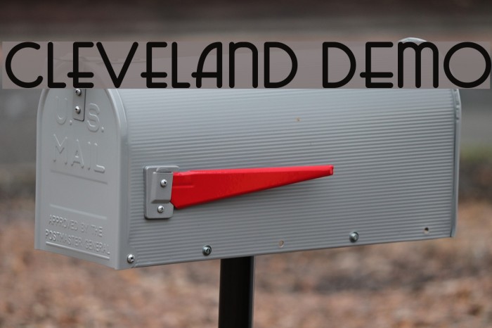 Cleveland DEMO Font examples