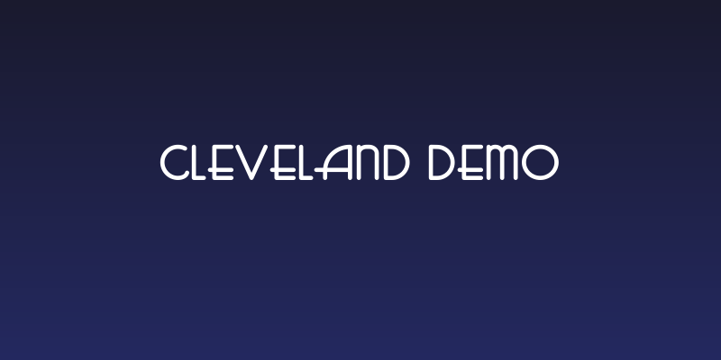 Cleveland DEMO Social Header