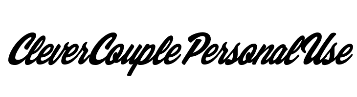 Clever Couple Personal Use   font caratteri gratis