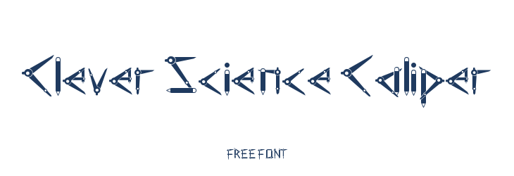 Clever Science Caliper  Free Fonts Download