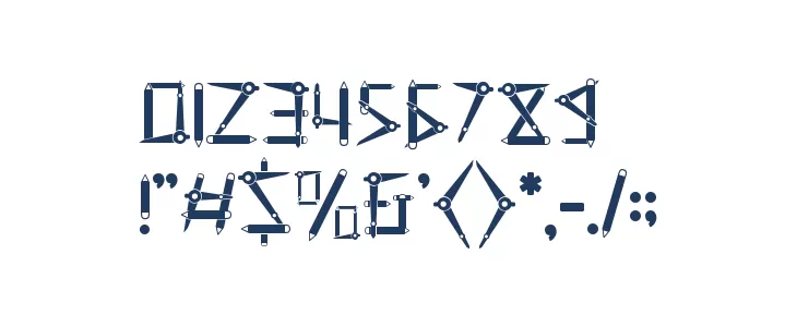 Clever Science Caliper Font OTHER CHARS