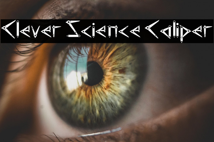 Clever Science Caliper 字体 examples