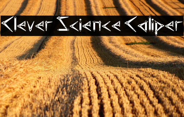 Clever Science Caliper 字体 examples