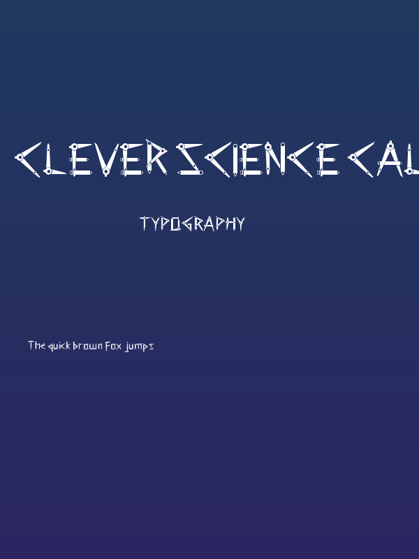 Clever Science Caliper Poster