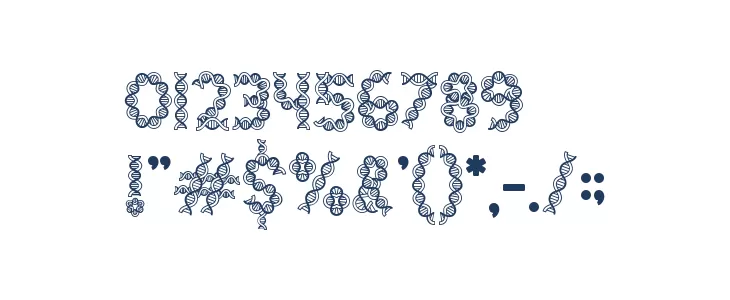 Clever Science DNA 2 Font OTHER CHARS