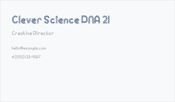 Clever Science DNA 21 Business Card