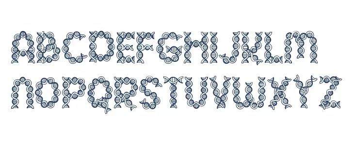 Clever Science DNA 2 Font UPPERCASE