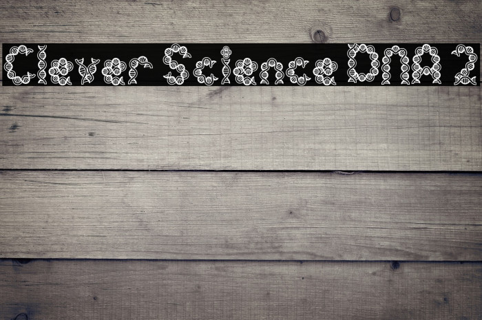 Clever Science DNA 2 字体 examples