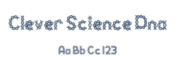 Clever Science Dna Font Preview