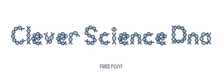 Clever Science Dna  Free Fonts Download