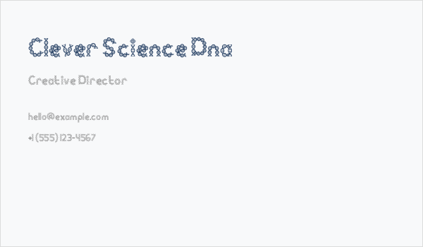 Clever Science Dna Business Card